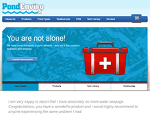Tablet Screenshot of pondenviro.com